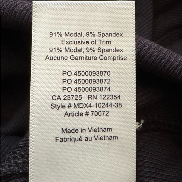 NWOT Aritzia Wilfred black long sleeve bodysuit with ruffle detail, size xs - Picture 3 of 3